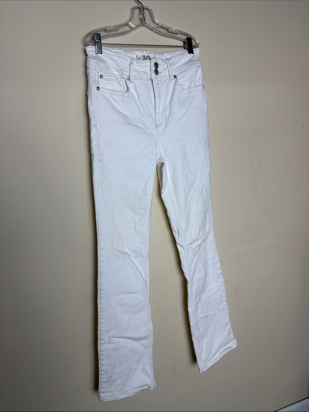 We the Free  Free People white high rise bootcut jeans size 30 western